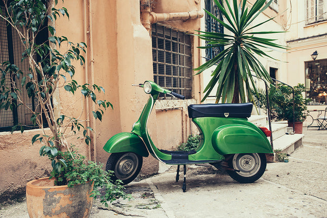 Aluart schilderij 'Oude Italiaanse vespa'