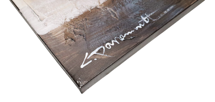 Canvas schilderij 'Abstract goud/zwart'