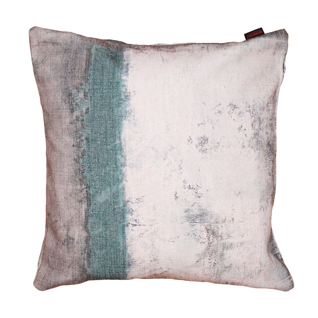 Sierkussen 'Abstract blauw en wit'