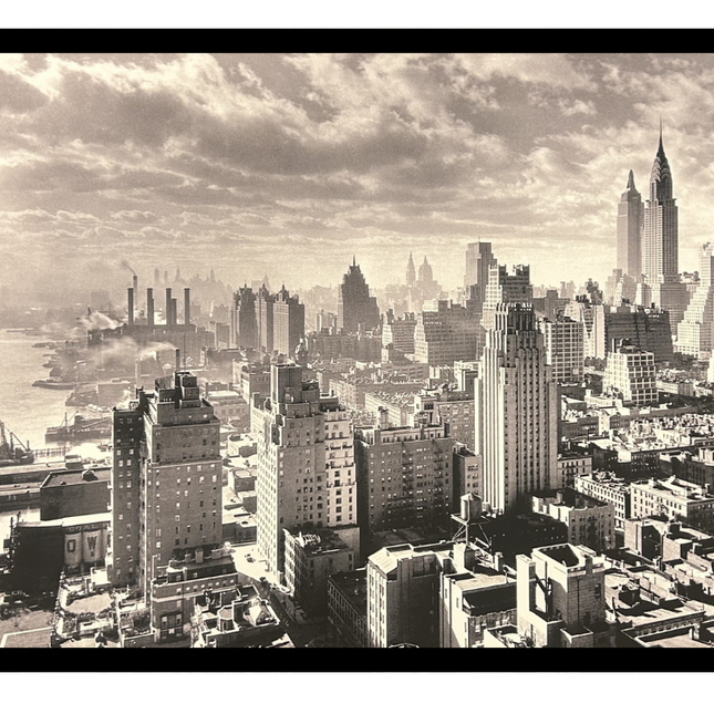 ingelijste poster 'New York city jaren 1930'