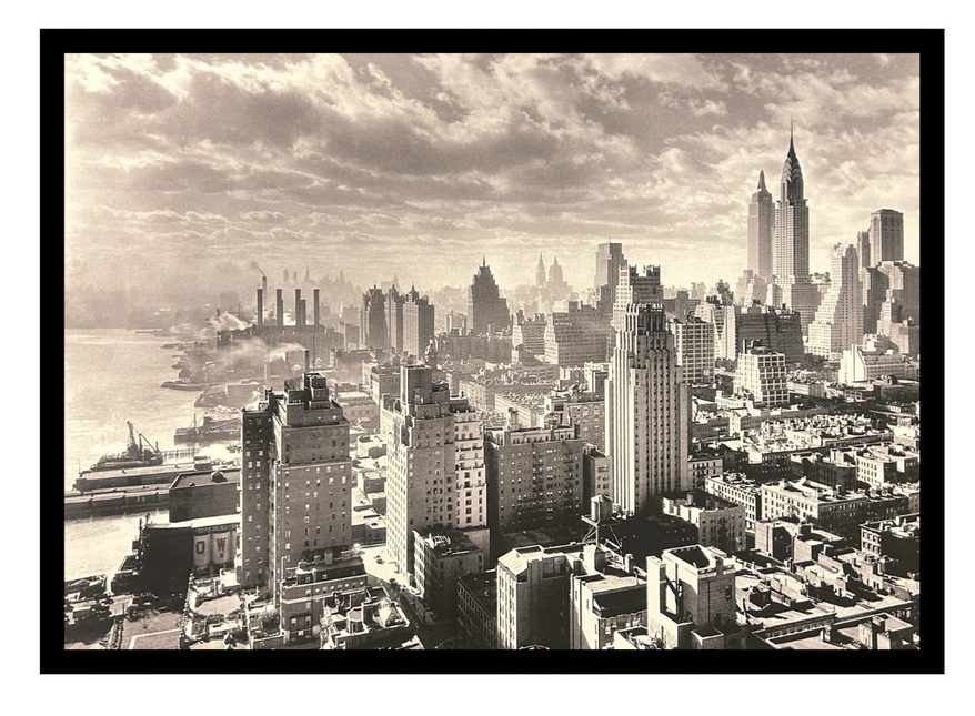 ingelijste poster 'New York city jaren 1930'