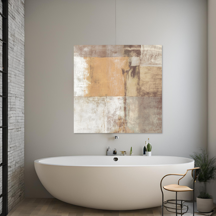 Aluart schilderij 'Aardetinten'
