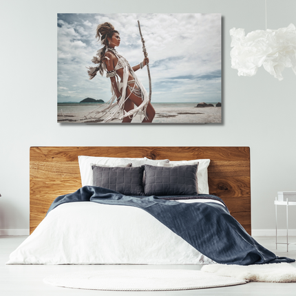 Aluart schilderij 'Wild boohoo women at beach'