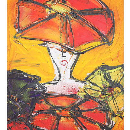 Wine Art 'Flowers'