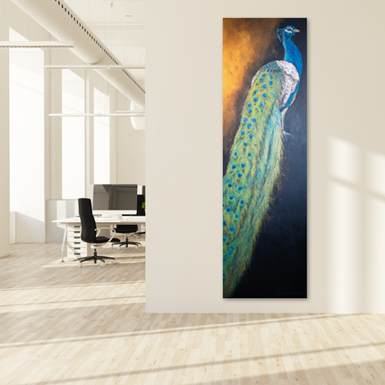 Aluart schilderij 'De Prachtige Pauw'
