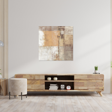 Aluart schilderij 'Aardetinten'