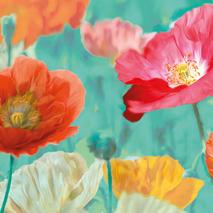 Wandkleed 'Bloemen in bloei'