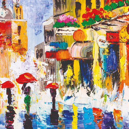 Aluart Schilderij 'Streets of Bologna'