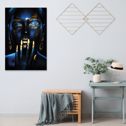 Aluart schilderij 'Miss Blue'