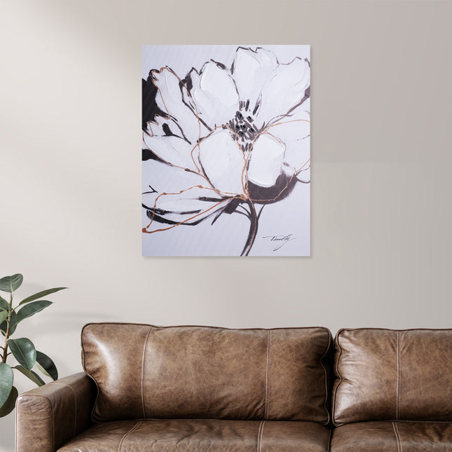 Canvas schilderij Mondiart 'Voorjaarsbloem'