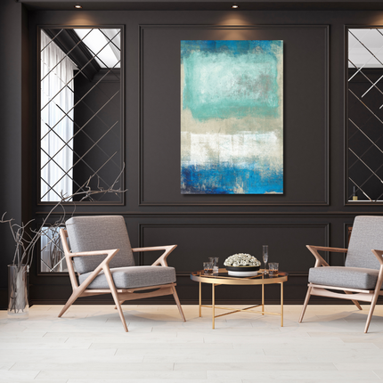 Aluart schilderij 'Abstract Blue'