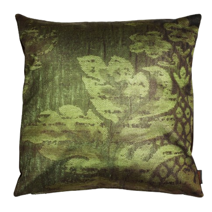 Sierkussen 'Green Leave Glitter'