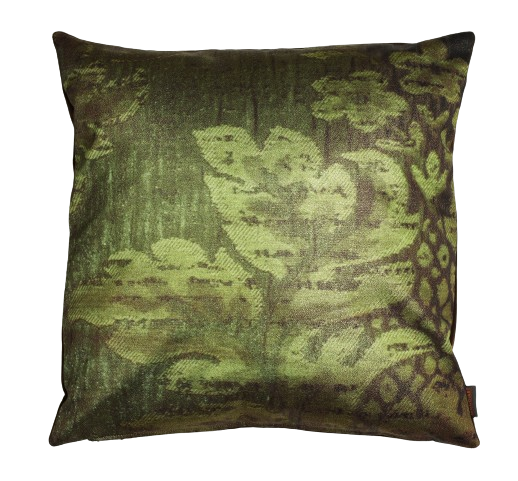 Sierkussen 'Green Leave Glitter'