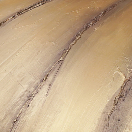 Canvas schilderij Mondiart 'Wave Gold'