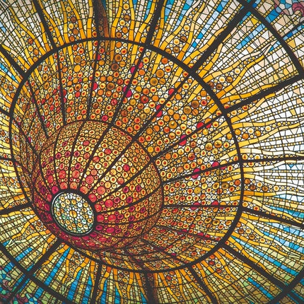Aluart schilderij 'Koepel muziekpaleis Barcelona'