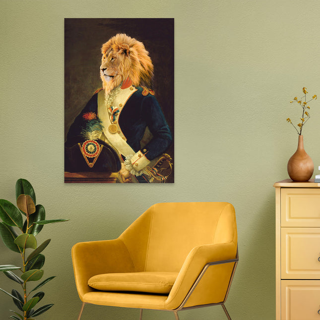 Aluart schilderij 'Royal King Lion'
