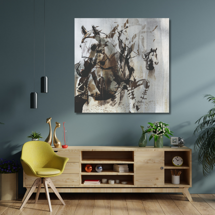 Aluart schilderij 'Cassine de paarden'