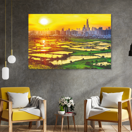 Aluart schilderij 'Hong Kong countryside'