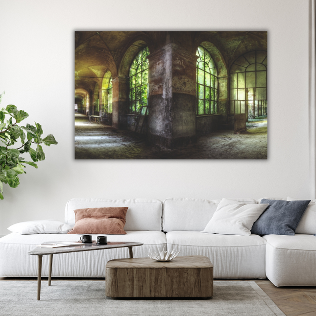 Aluart schilderij 'Urban gang groen'