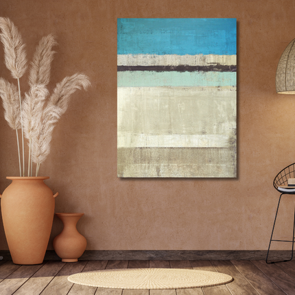 Aluart schilderij 'Abstracte kunst blauw'