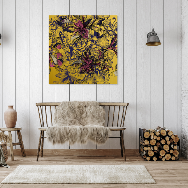 Aluart schilderij 'Elegante bloemen'
