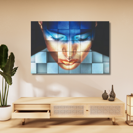 Aluart schilderij 'BAS 4Dreams Blue girl'