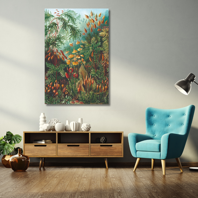 Aluart schilderij 'Muscinae Ernst Haeckel'
