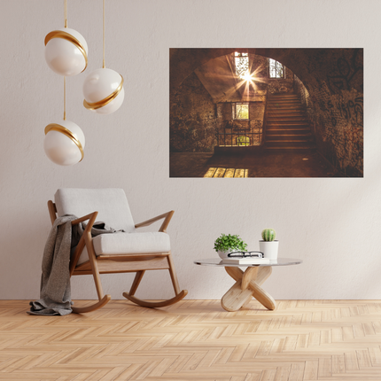 Aluart schilderij 'Verlaten ruimte'