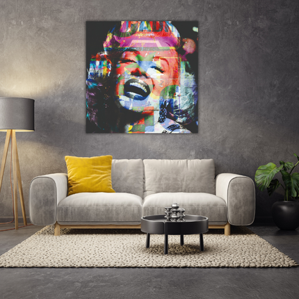 Aluart schilderij 'Lachende Marilyn Monroe'