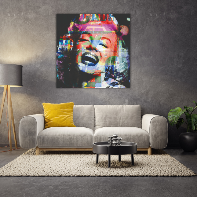 Aluart schilderij 'Lachende Marilyn Monroe'