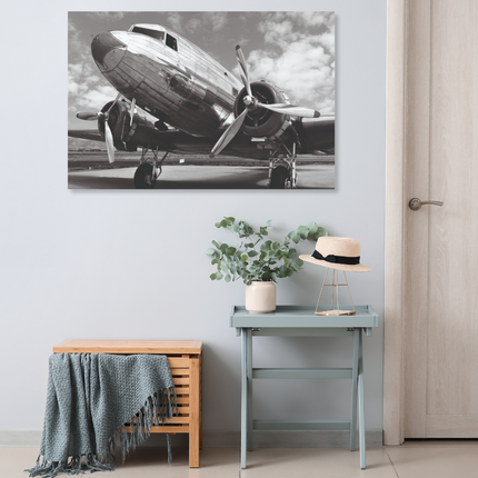 Aluart schilderij 'DC-3 in airfield'