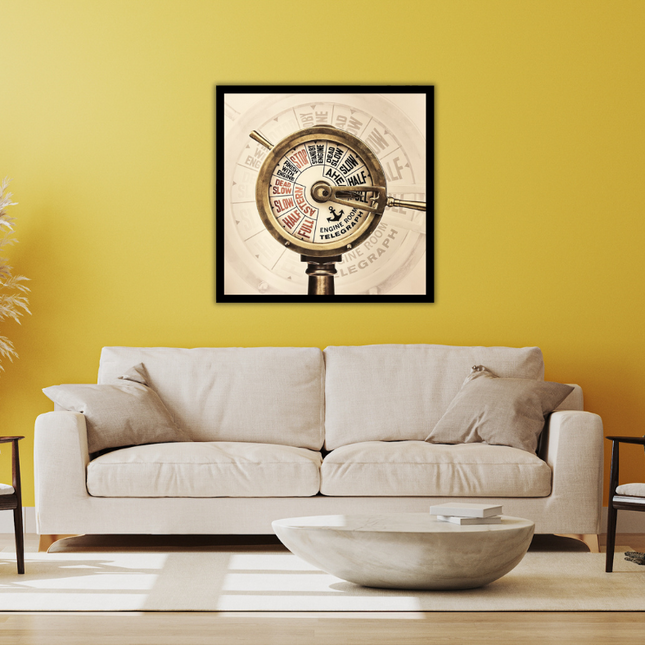 ingelijste poster 'De oude moter kamer'