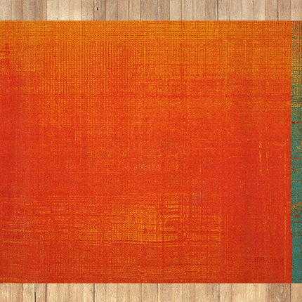 Mondiart vloerkleed 'Vintage orange'