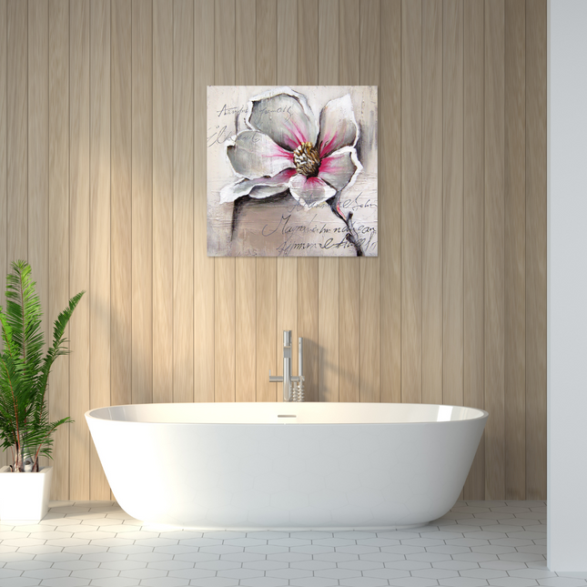 Aluart schilderij 'De Witte Bloem'