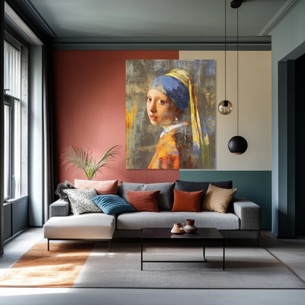 Aluart schilderij 'Meisje met de Parel'