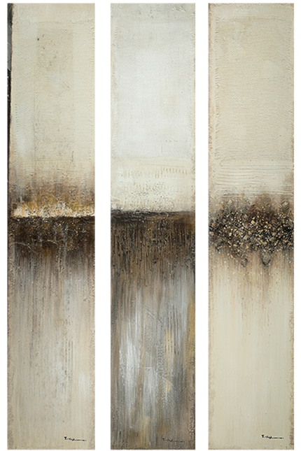 Canvas 'Drieluik kleurenovergang'