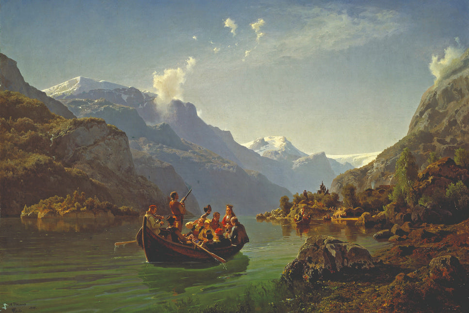Schilderij 'Bruiloft in Hardanger'
