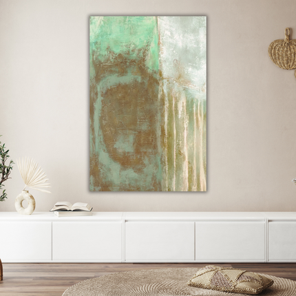 Aluart schilderij 'Abstracte pastel tinten