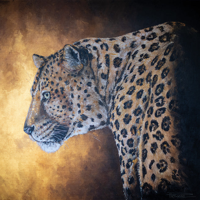 Aluart schilderij 'Tijger kunstwerk Pieternel'
