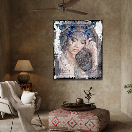 Leather dibond schilderij 'Trustfull'