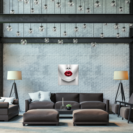 Aluart schilderij 'Red Lips'