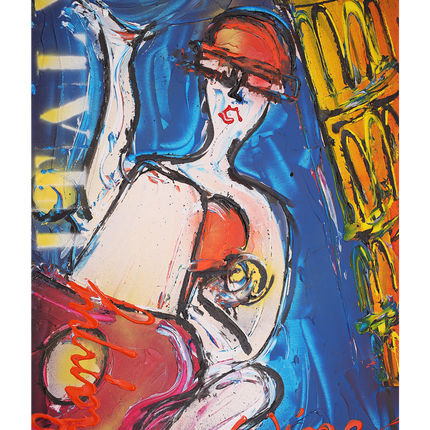 Graffiti art 'Lets party'