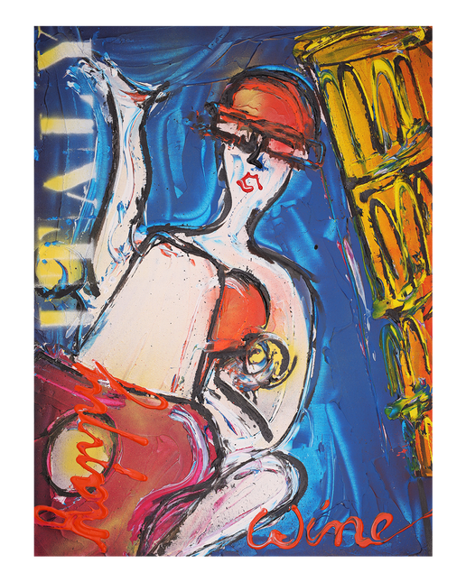 Graffiti art 'Lets party'