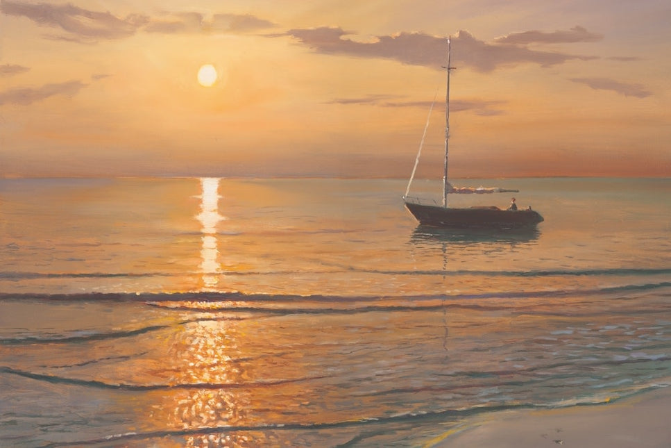 Schilderij 'Golden hour'