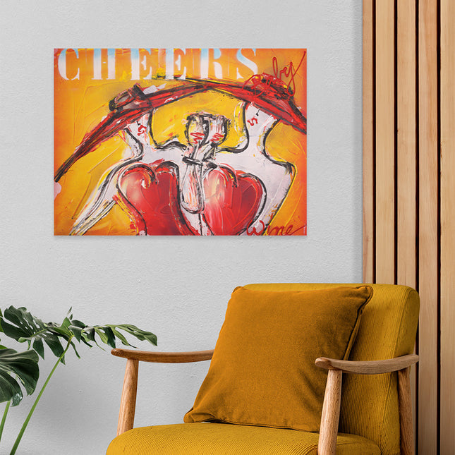 Graffiti art 'Women's toasting'