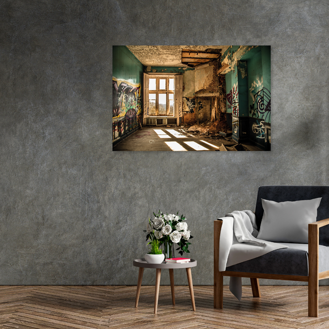 Aluart Schilderij 'Urbex Verlaten Kasteel'