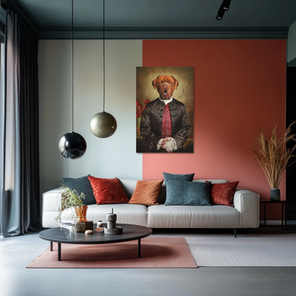 Aluart schilderij 'Royal Dog de Bordeaux'