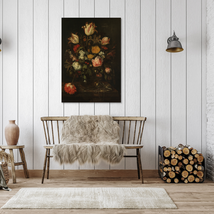 Aluart schilderij 'Vintage Flowers'