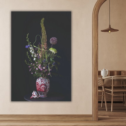 Aluart schilderij 'Kleurrijk boeket'