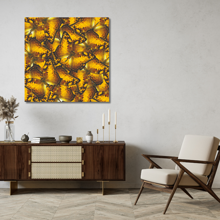 Aluart kunstwerk 'Gouden Vlinders'